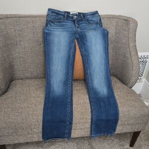 BKE Women's Straight Leg Jeans in Deep Blue